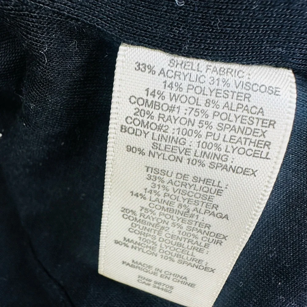 Rebecca Taylor Black & White Tweed Moto Jacket | Size 6